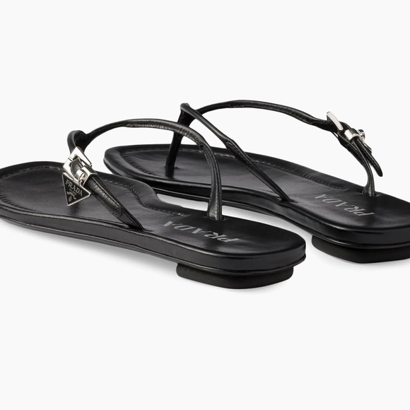 Prada Leather Thong Sandals - Picture 1 of 5